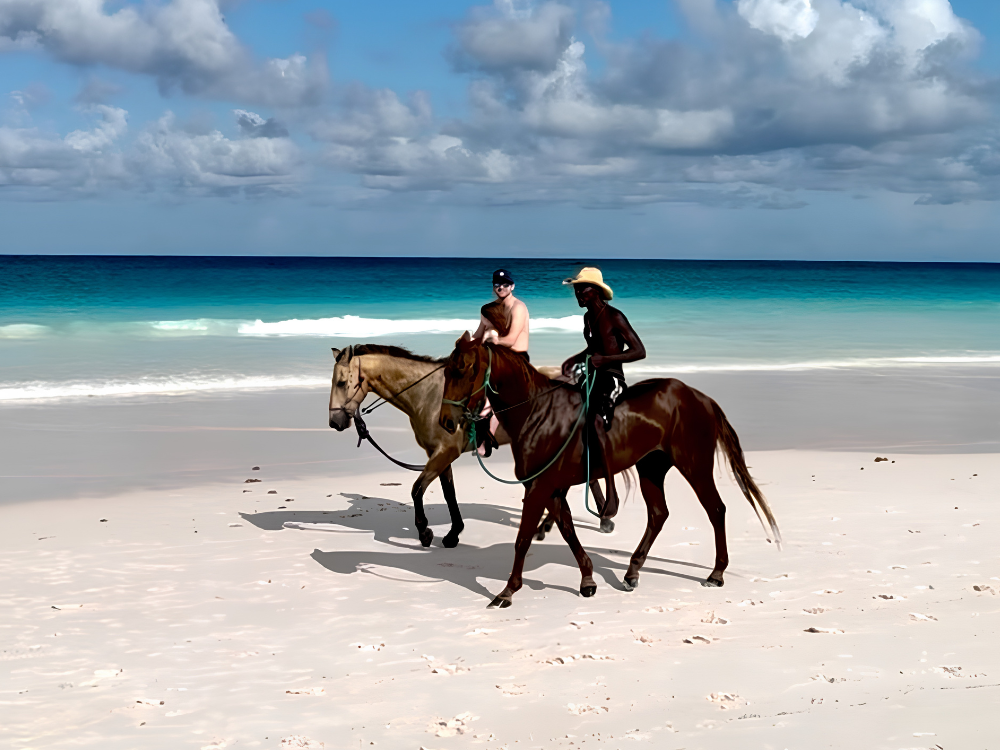 Horseback riding on Harbour Island