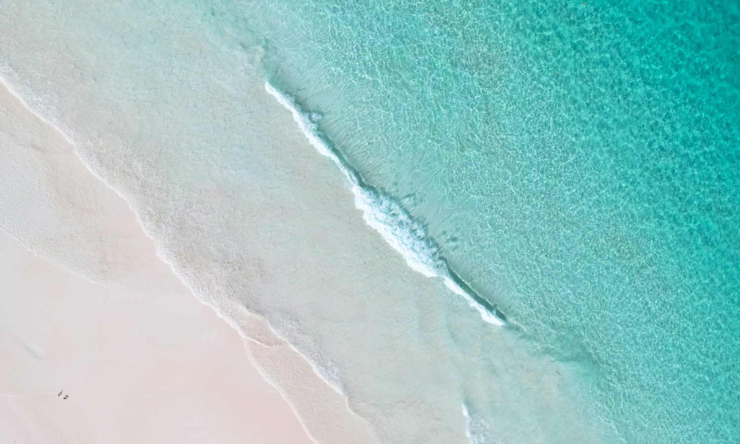 Aerial view of Pink Sand Beach, Harbour Island
