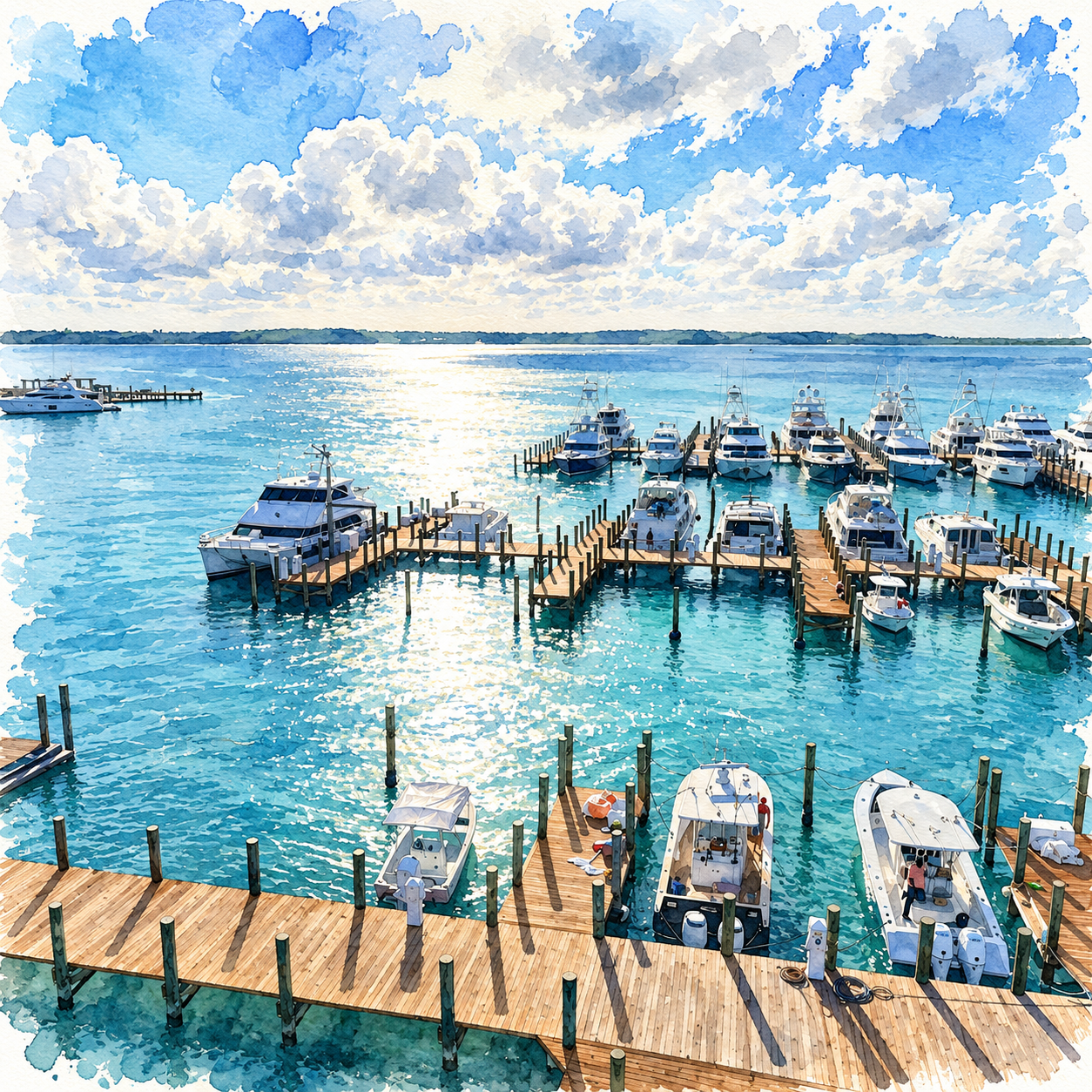 Romora Bay Marina illustration