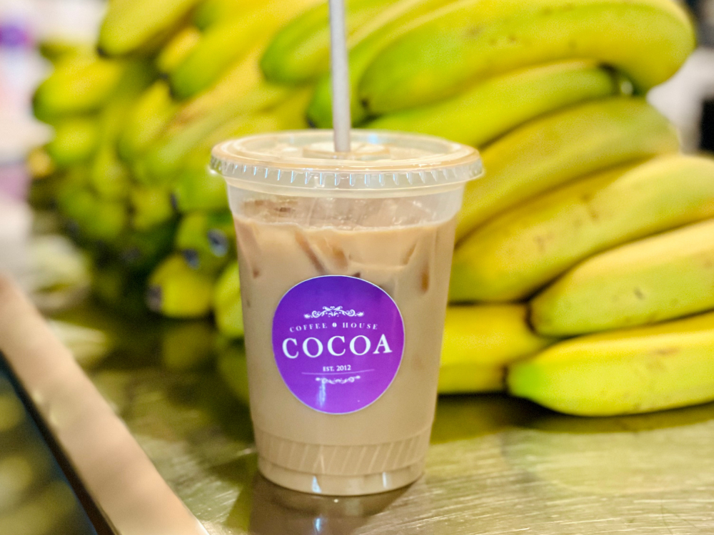 An iced coffee from Cocoa Coffee House