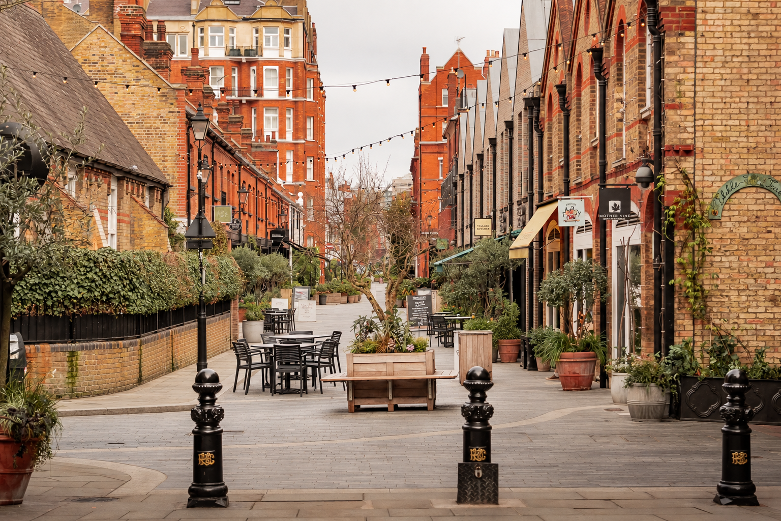 Pavilion Road, Chelsea — independent shops and outdoor cafés