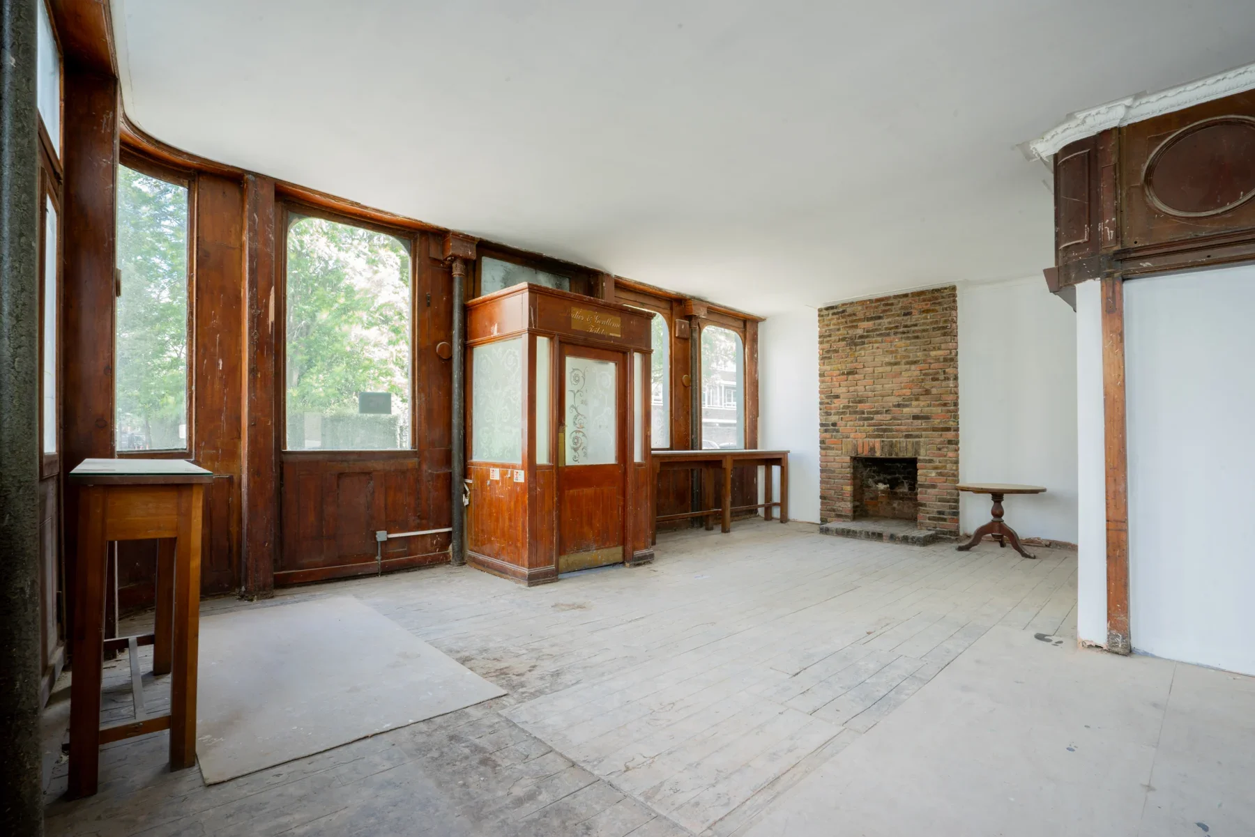 The commercial space at ground level, ready for an occupier’s fit-out