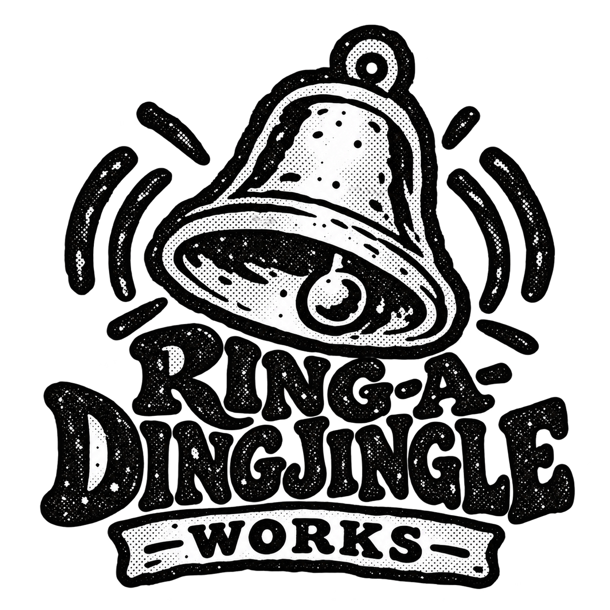 Ring-A-Ding Jingle Works vintage bell logo