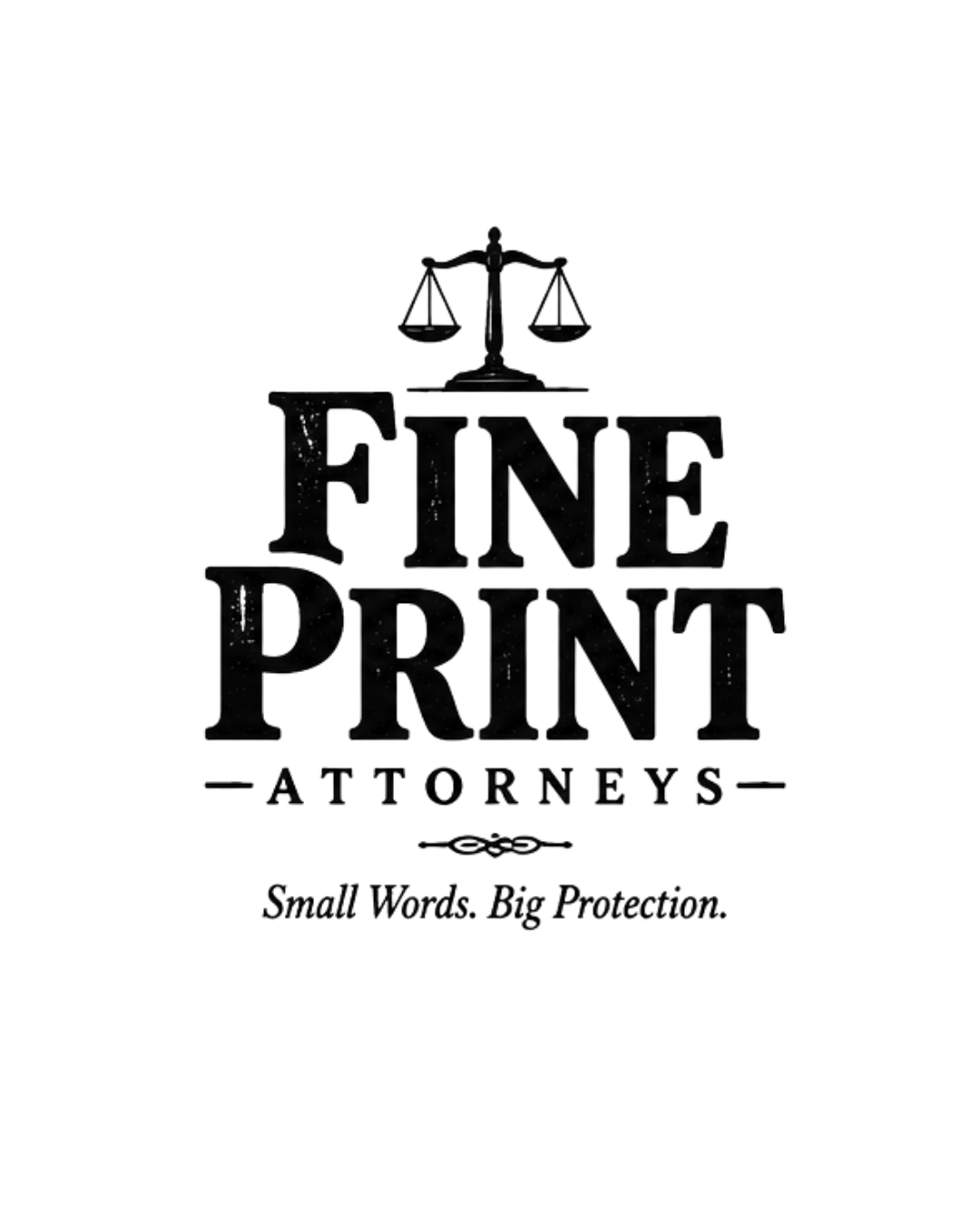 Fine Print Attorneys vintage advertisement