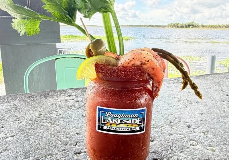 Cold drinks by the lake