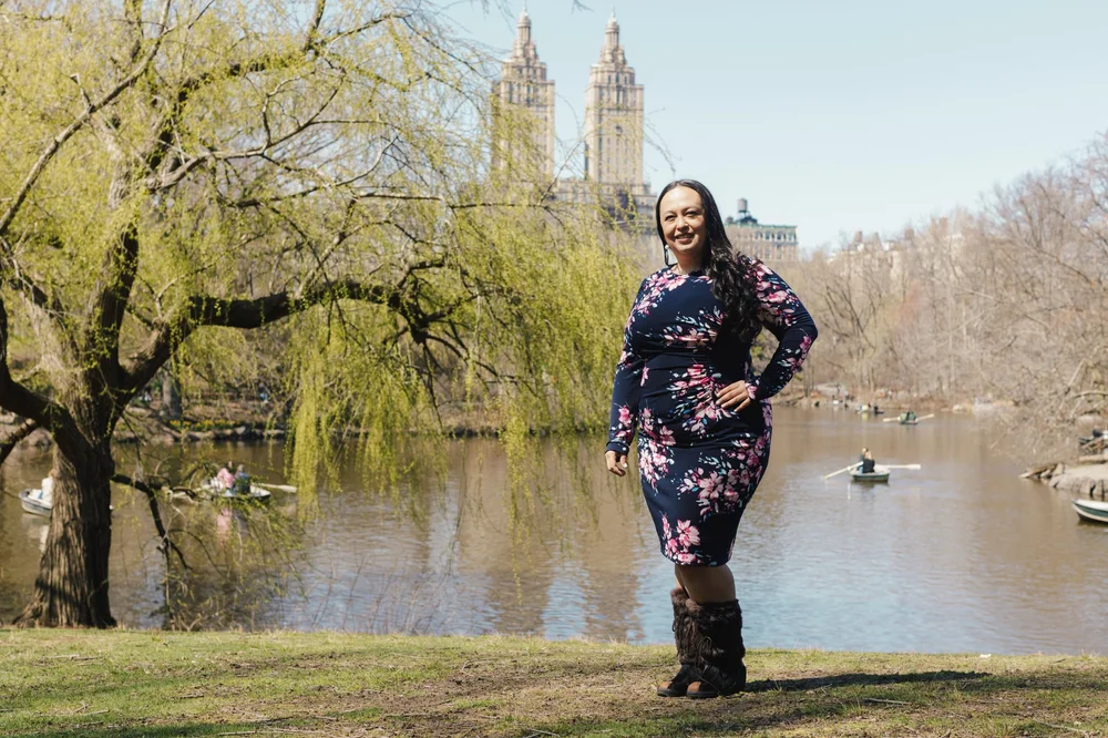 Rachel Haymer by the lake
