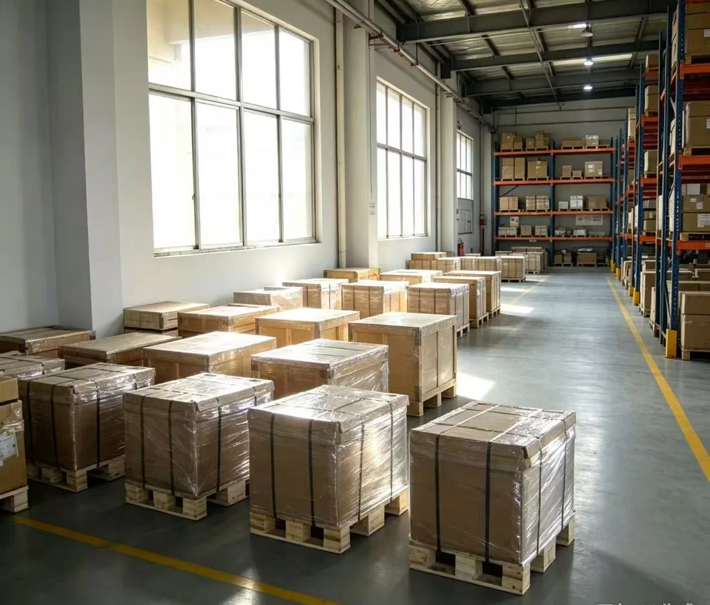 Packaged components in storage