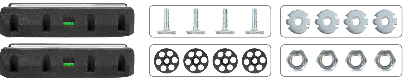 Mounting kit supports and accessories
