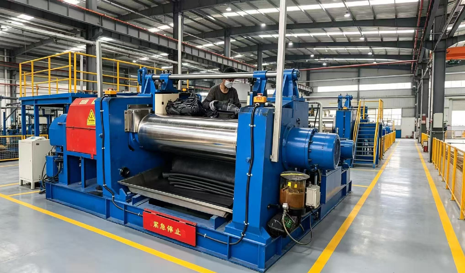 Rubber mixing mill