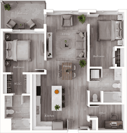 Suite B2 floor plan