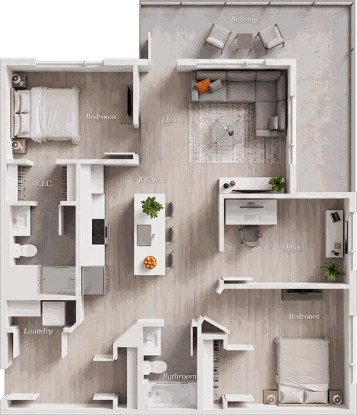 Suite C floor plan