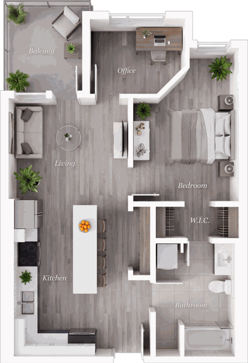 Suite B1 floor plan