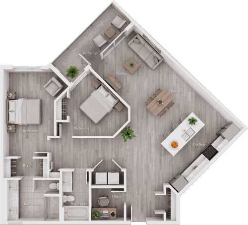 Suite E floor plan