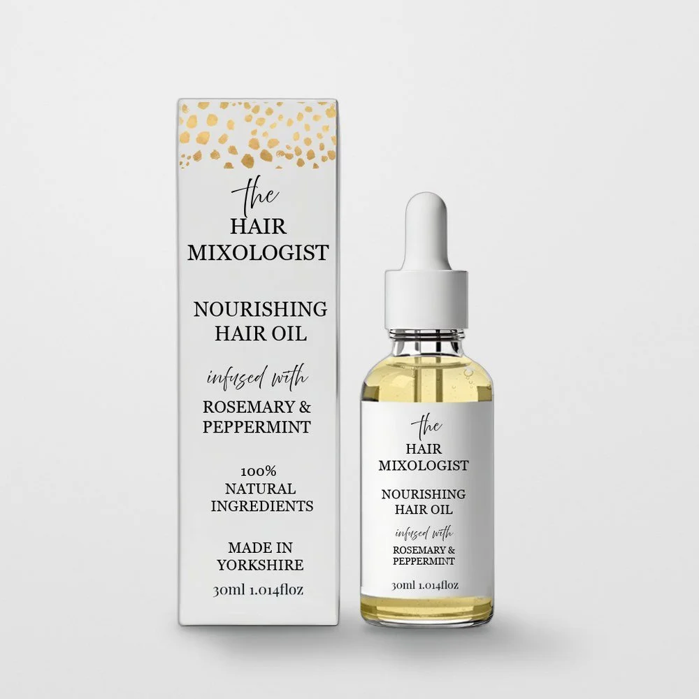 The Hair Mixologist Nourishing Hair Oil, bottle and box