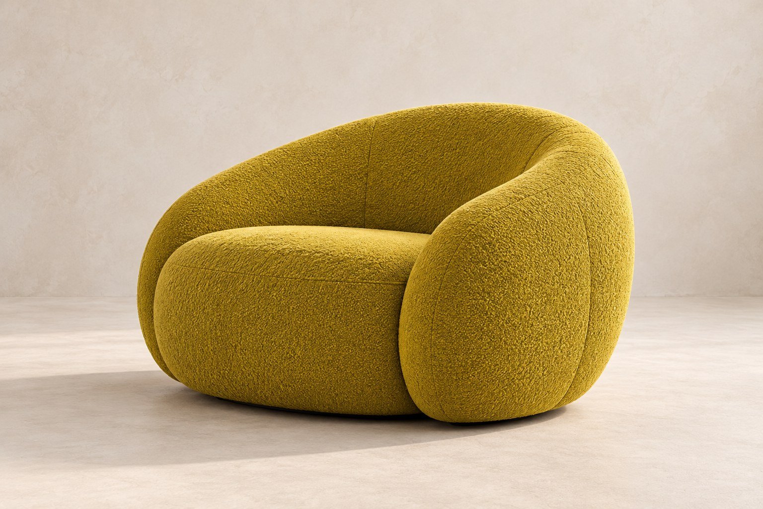 Citrus upholstered lounge chair for the Forma House concept