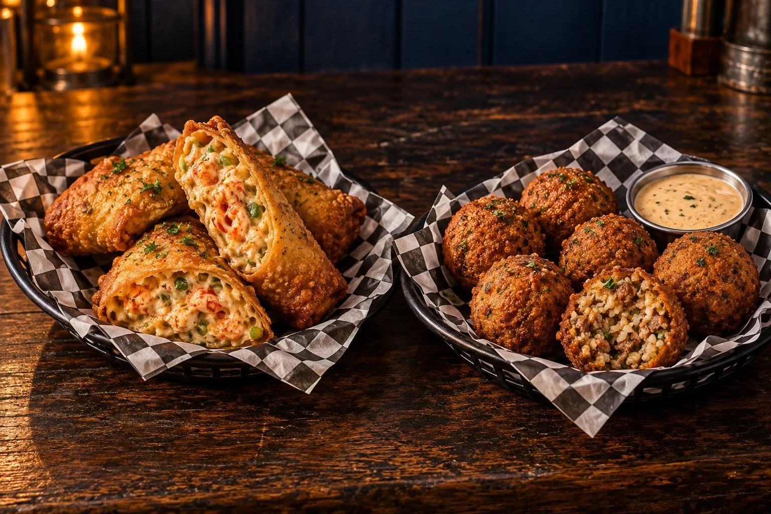 Swamp rolls and boudin balls