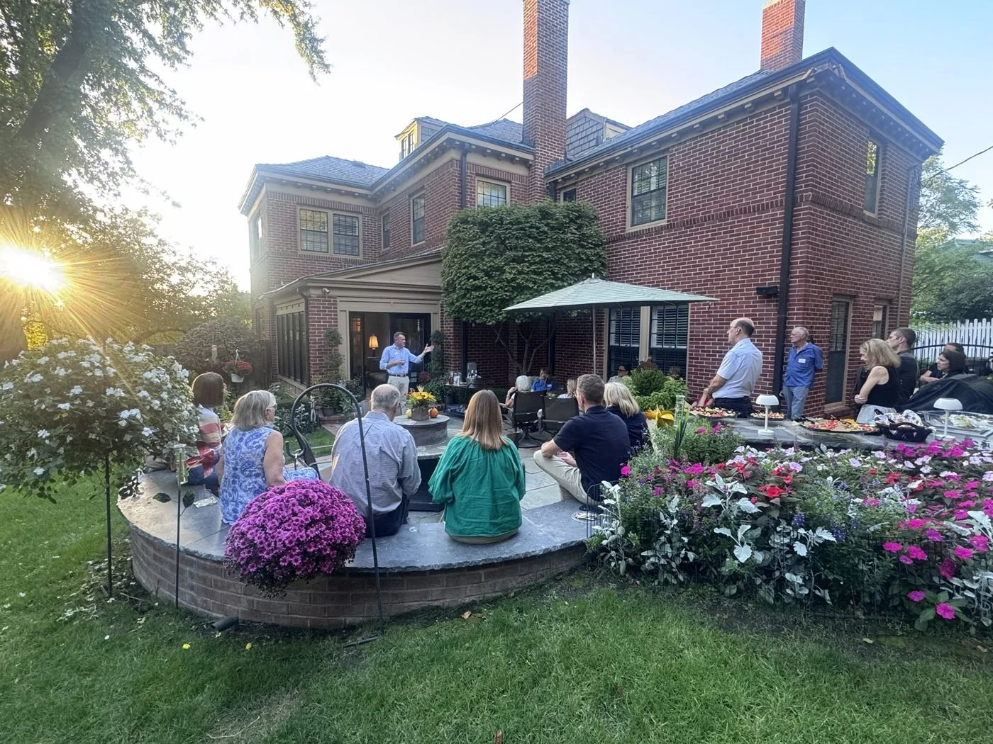 A neighborhood meet-and-greet