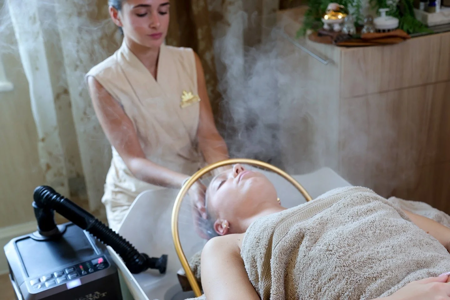 Head spa treatment