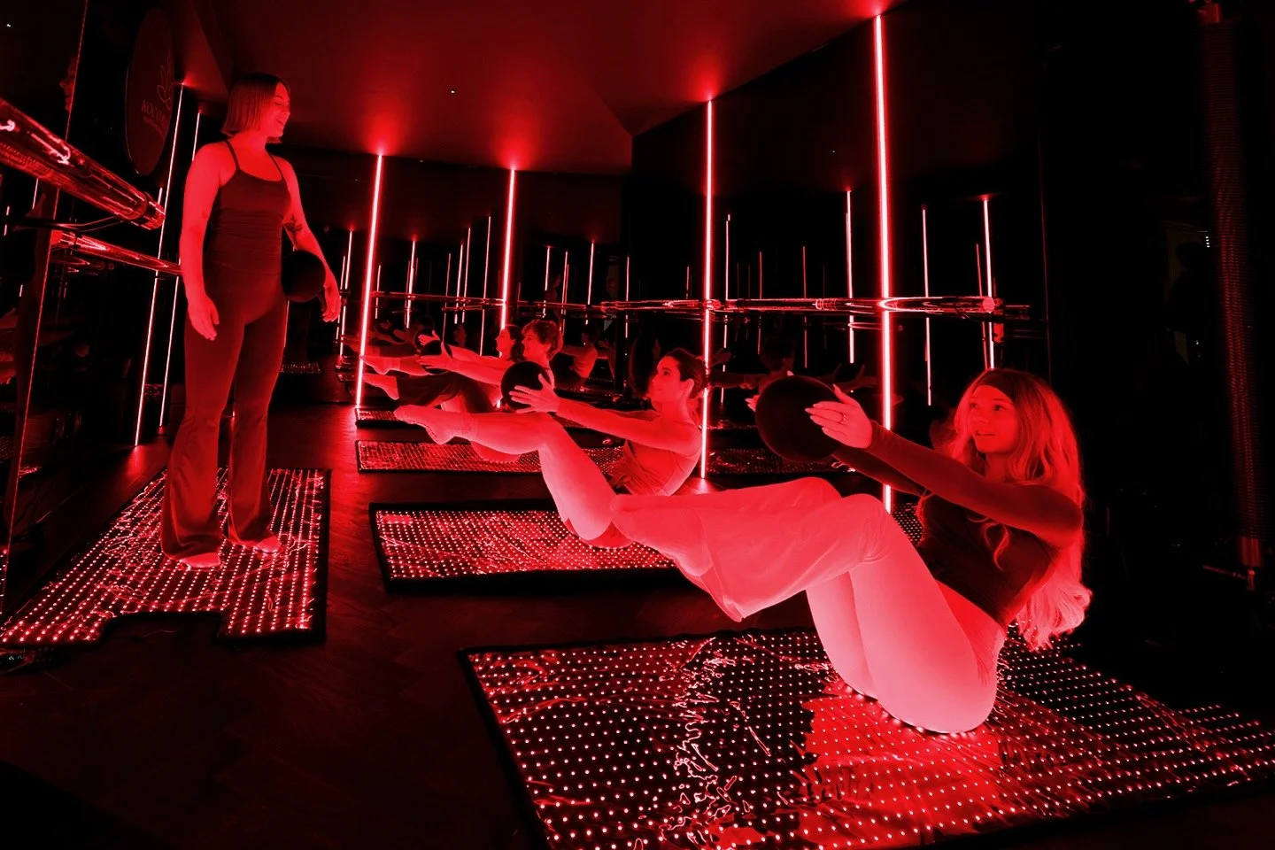 Red light mat Pilates