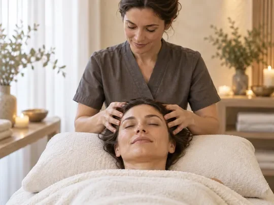 Scalp massage at W Spa