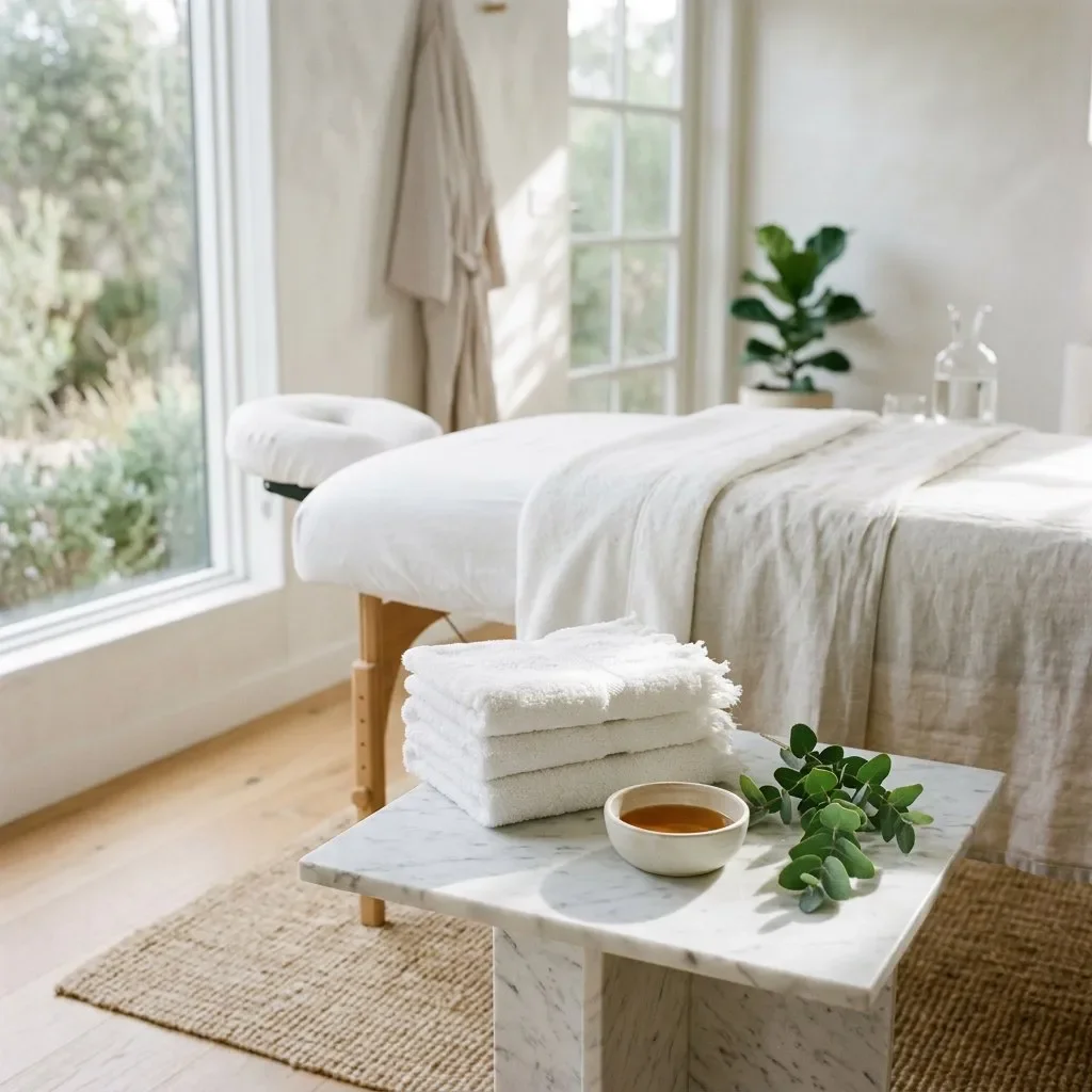 A calm treatment room at W Spa
