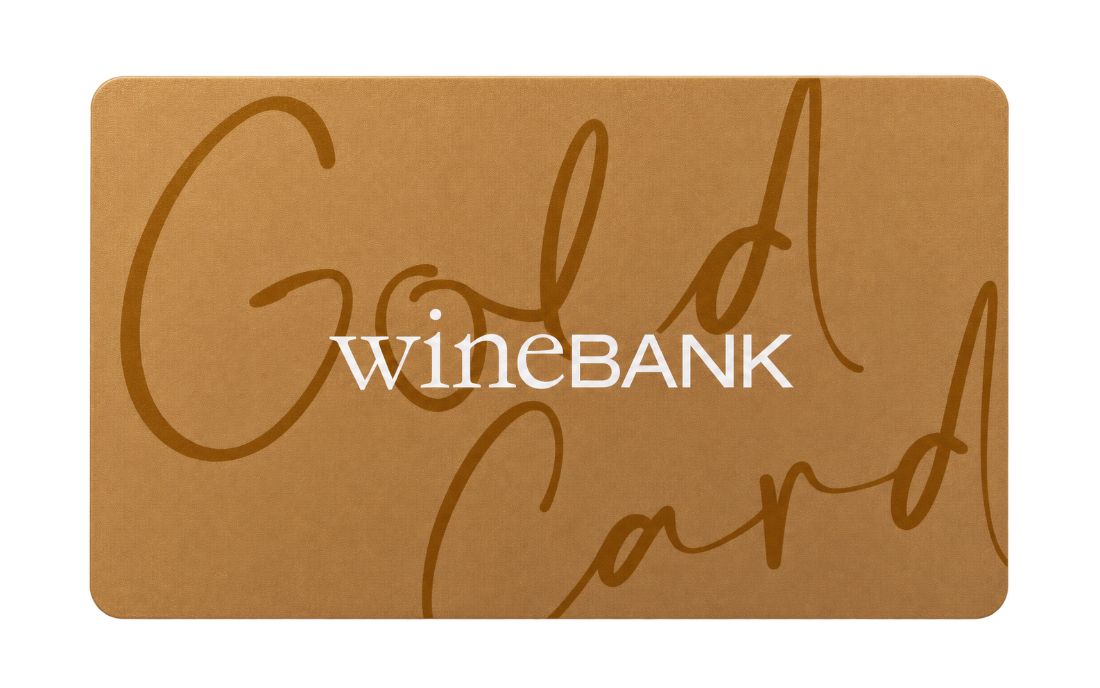 The wineBANK Gold membership card