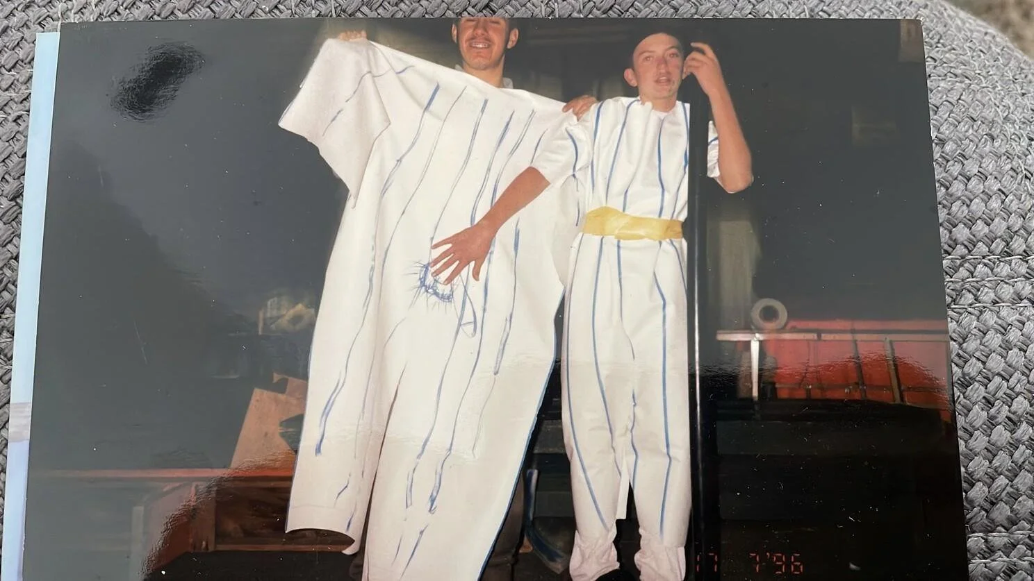 Carlos and Aron — our first photo together