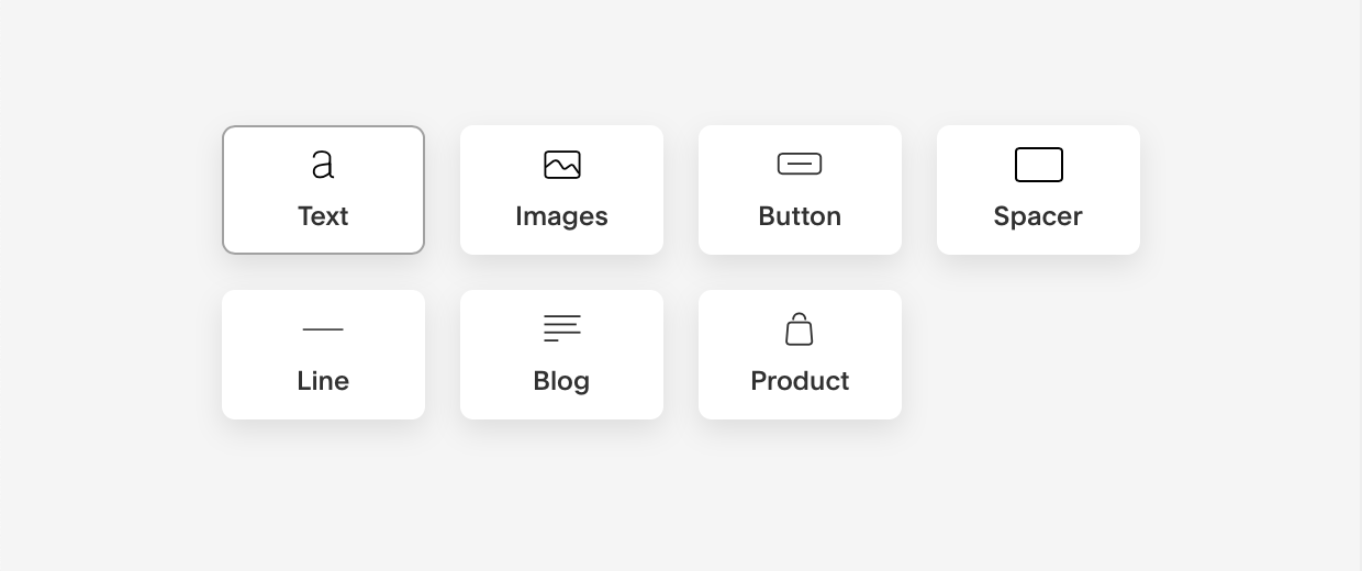 Email Campaign Sections