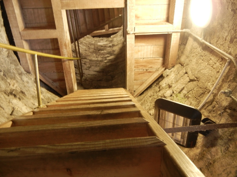 The climb to the top of the tower