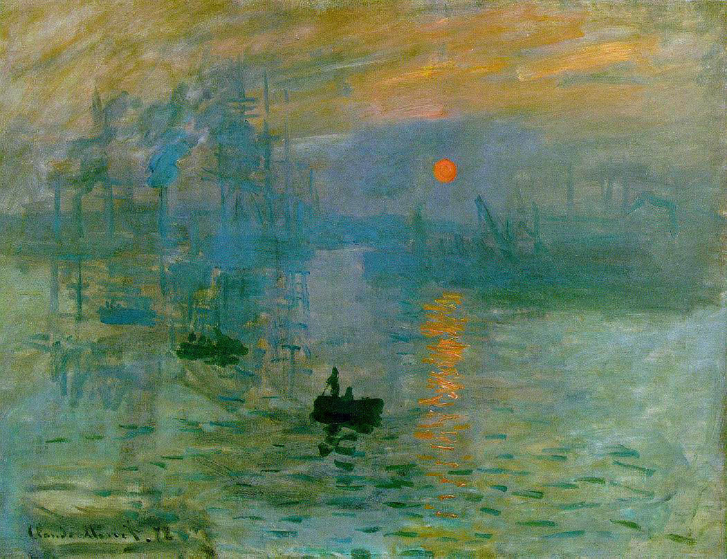 Impression, Sunrise is the painting that coined the term, impressionism .