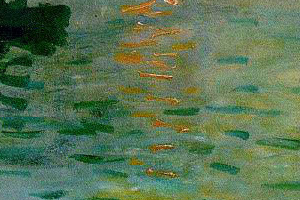 These brushstrokes appear to be abstract when viewed in a smaller context.