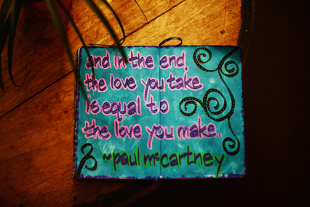 Detail from my journal, January 14, 2014