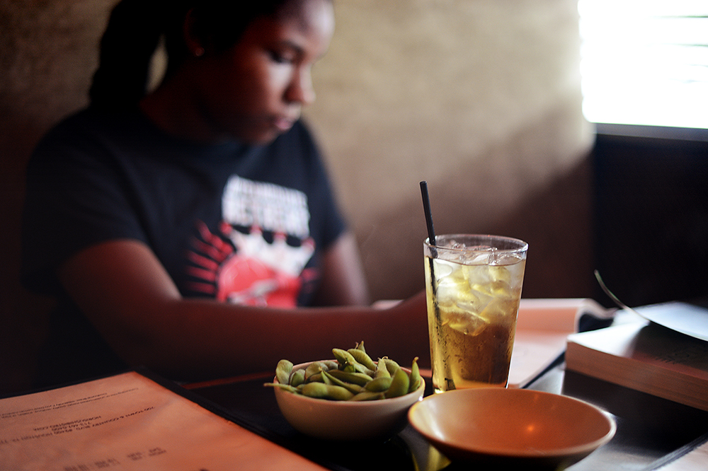 journaling and sushi.