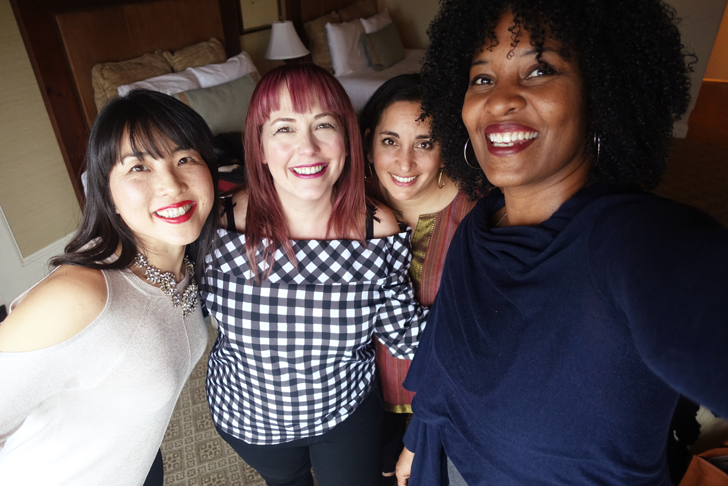 A few of the amazing women on my war council. &nbsp;With me, from L to R: Christine Koh, Jessica Ashley, Asha Dornfest.