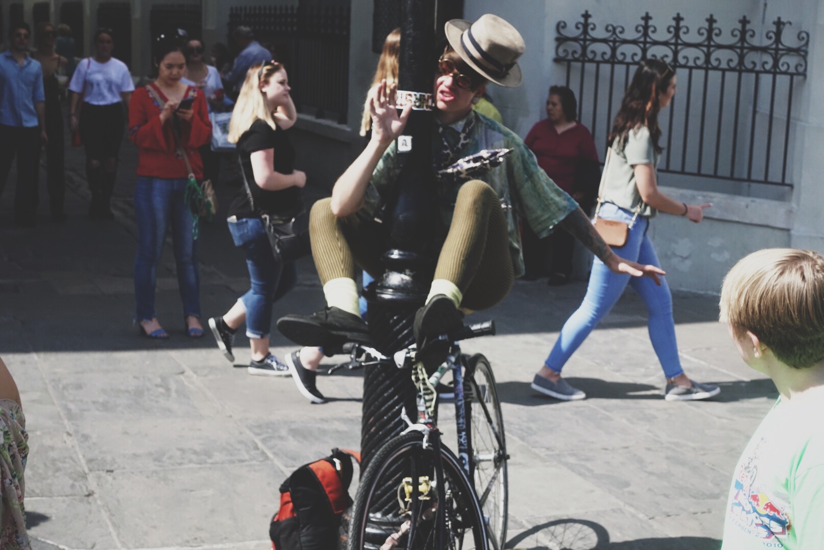 Jackson Square is always good for a few performance artists.