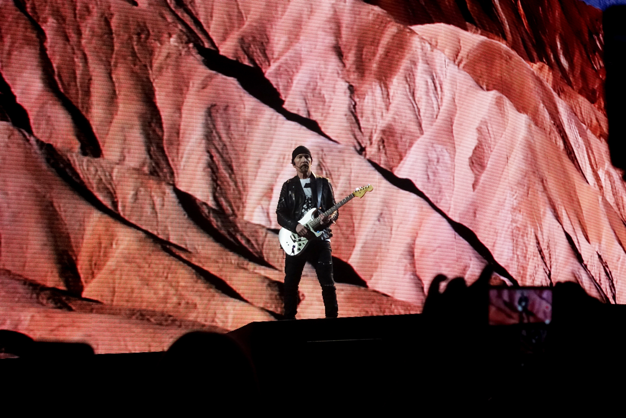 On the way home from the concert, Alex said, "Every time The Edge came near us, he got me shook." I think that's a good thing.