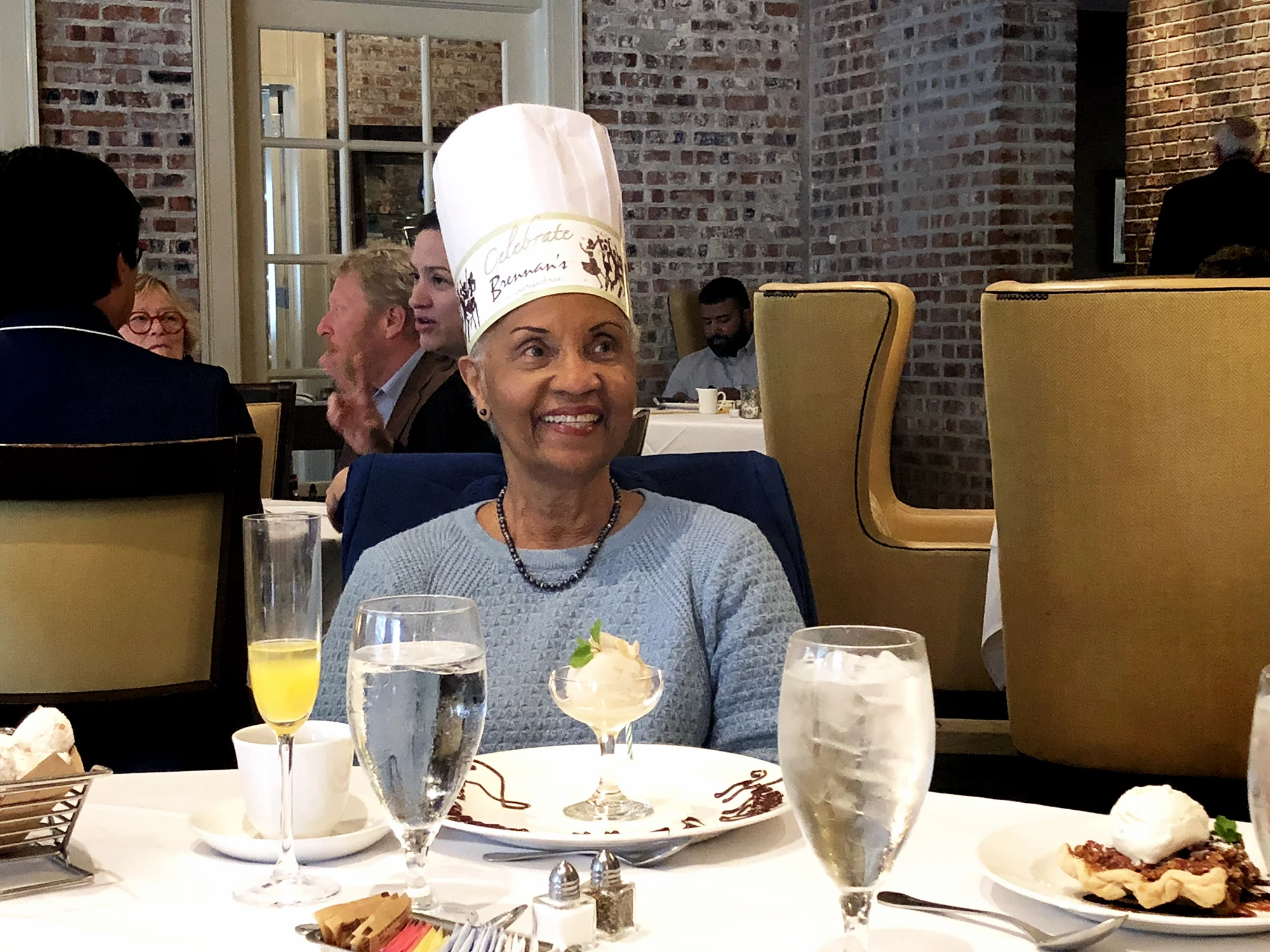 My mom makes silly birthday hats look great. #goals