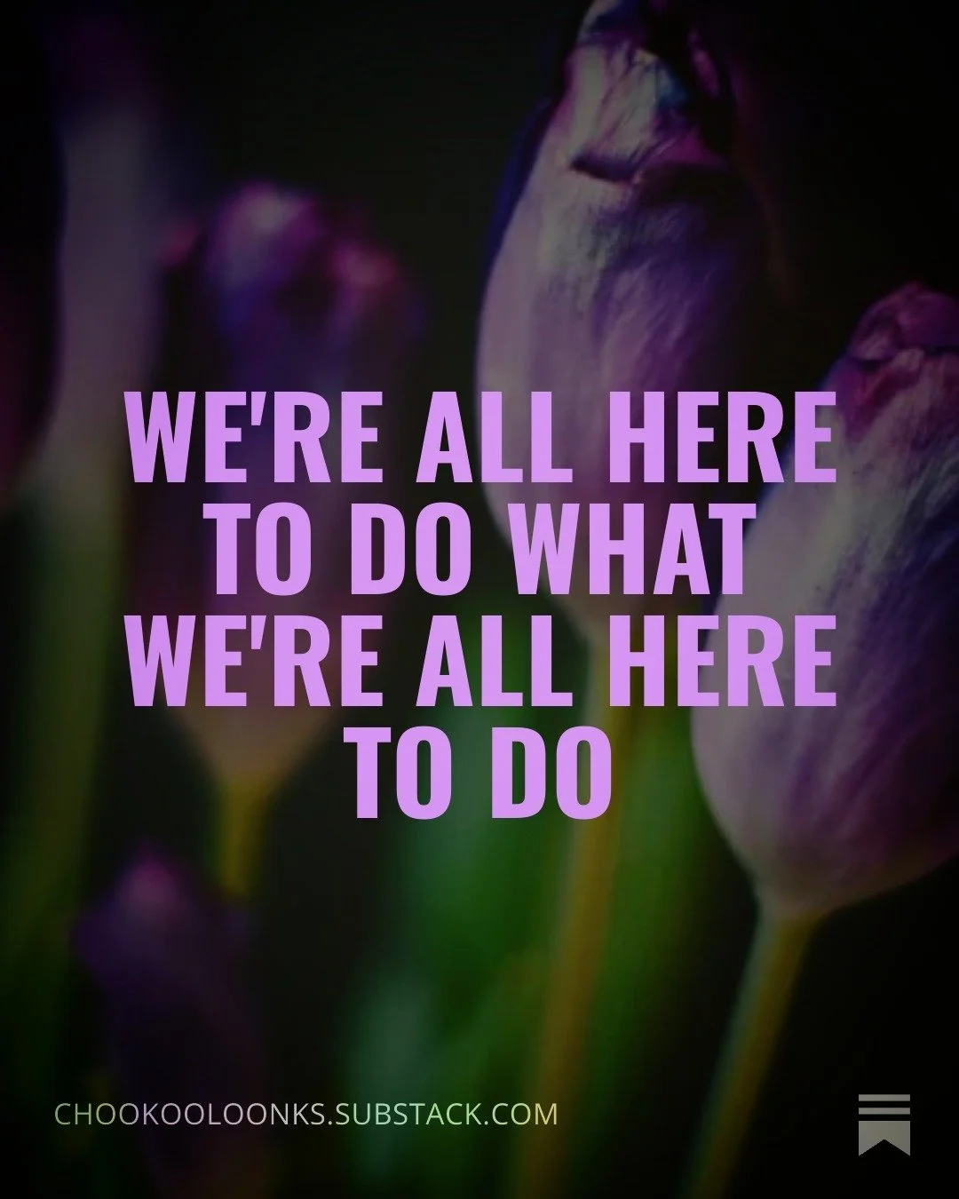 "These friends of mine &mdash; these artists and scientists and inventors and doctors &mdash; are all continuing to do their amazing work, but it&rsquo;s like they&rsquo;ve adjusted their focus: now, instead of just pursuing a career for their o