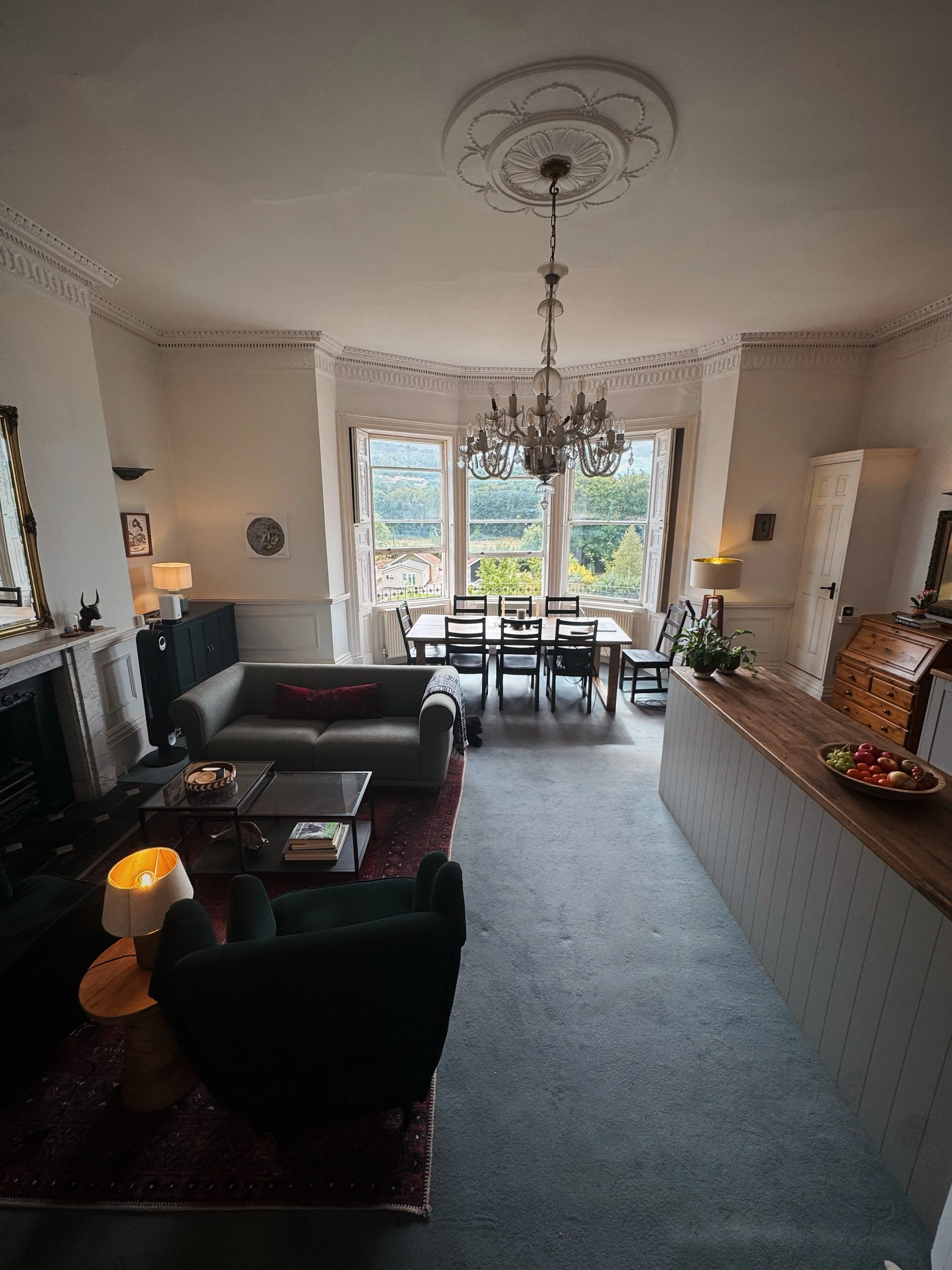 Marcus and I bought this small-but-spacious 1-bedroom flat in Bath, UK in December 2023. The public reason was that we wanted to begin visiting Marcus&rsquo;s family more often and this would allow us to have a place to land without having to spend m