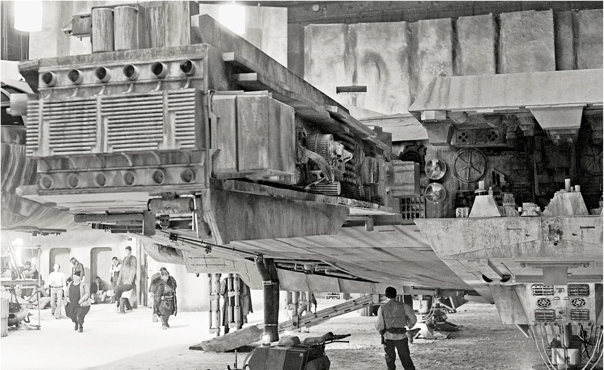  I spy with my little eye proto-Jabba, Chewbacca,&nbsp;and on the far left, George Lucas. 