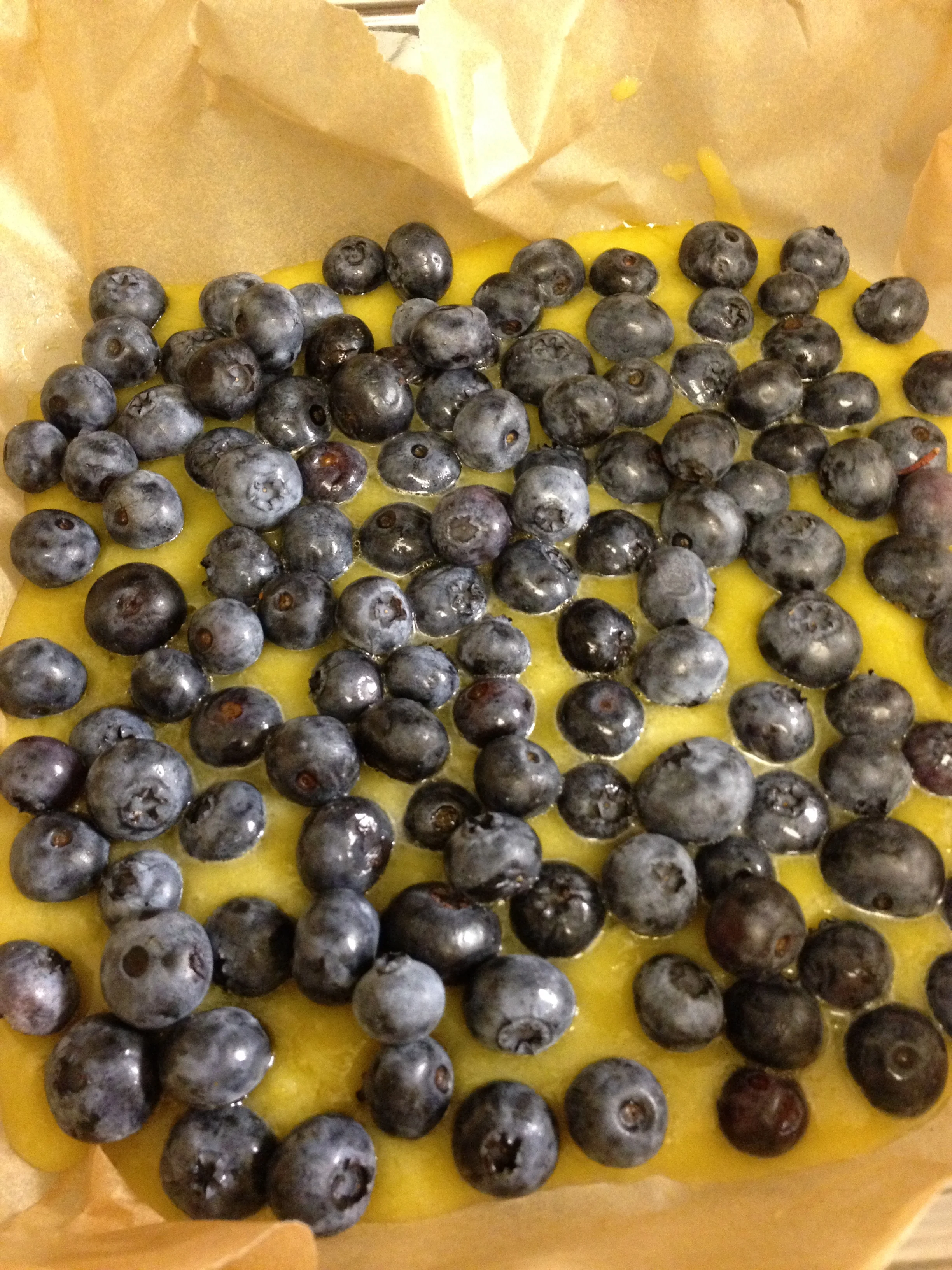 Chock full of juicy blueberries! And cooked in parchment paper to reduce cleanup time.