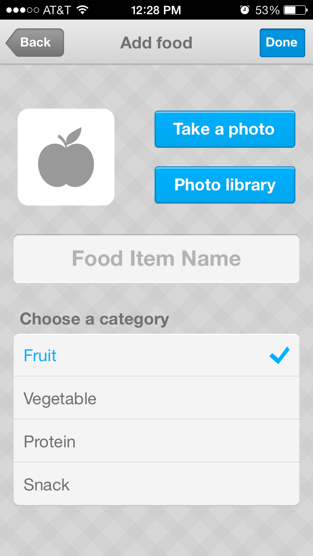 Add to the Food Library