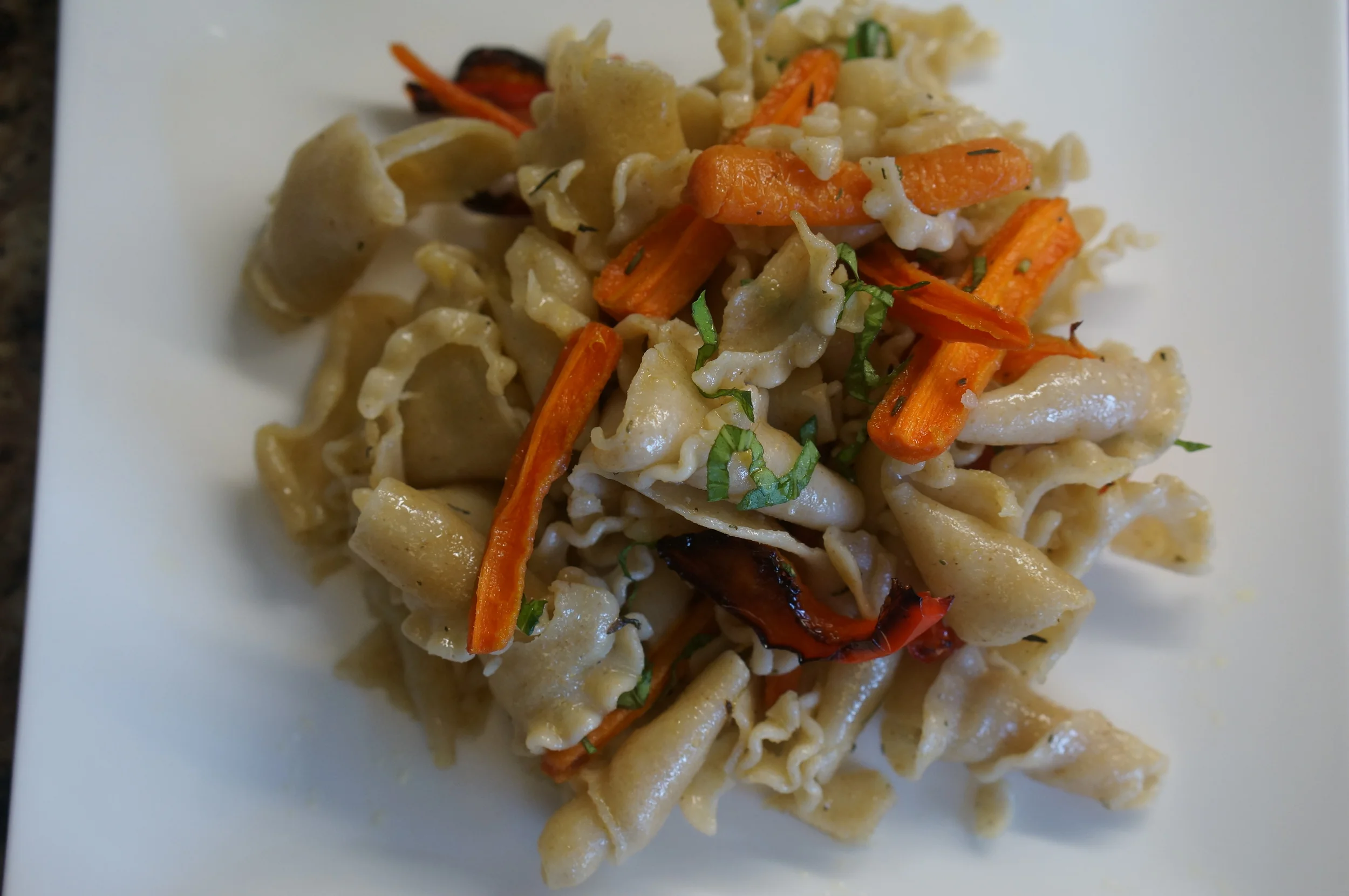 Here's the recipe made with whole wheat pasta