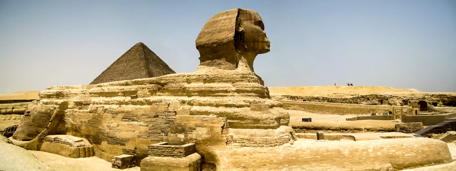 The Sphinx has a pyramid on his back