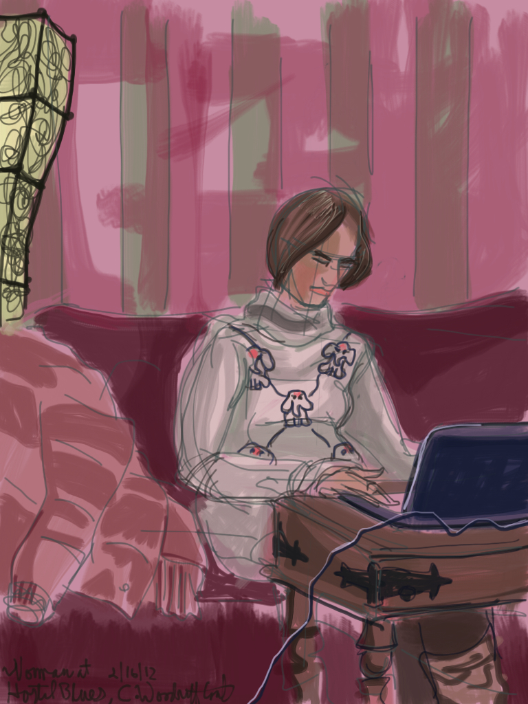 Woman Inside Hostel Blues.