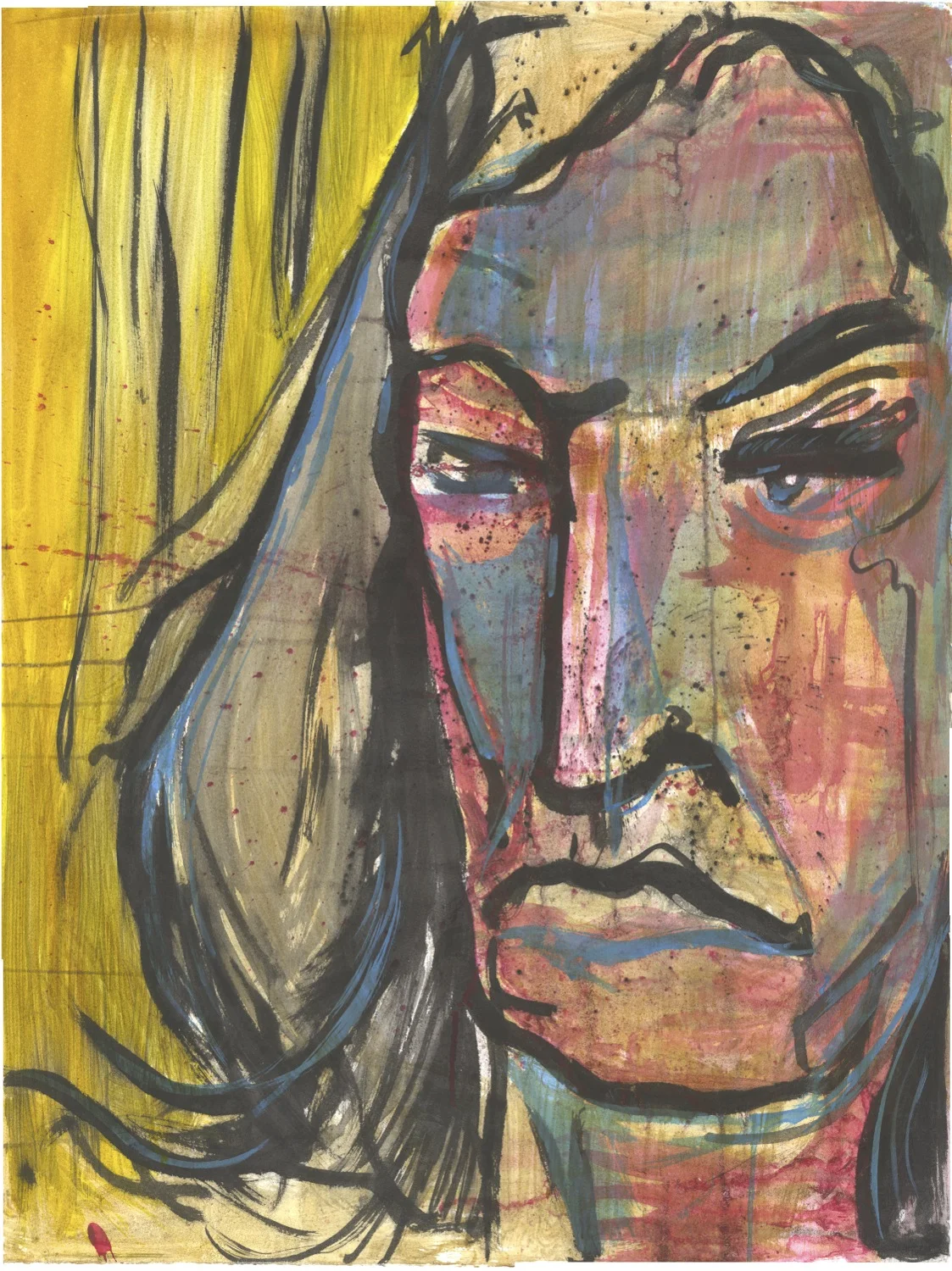 Title: Portrait of Proximity Medium: ink on Rives BFK Year: 2012 Dimensions: 22" X 30"