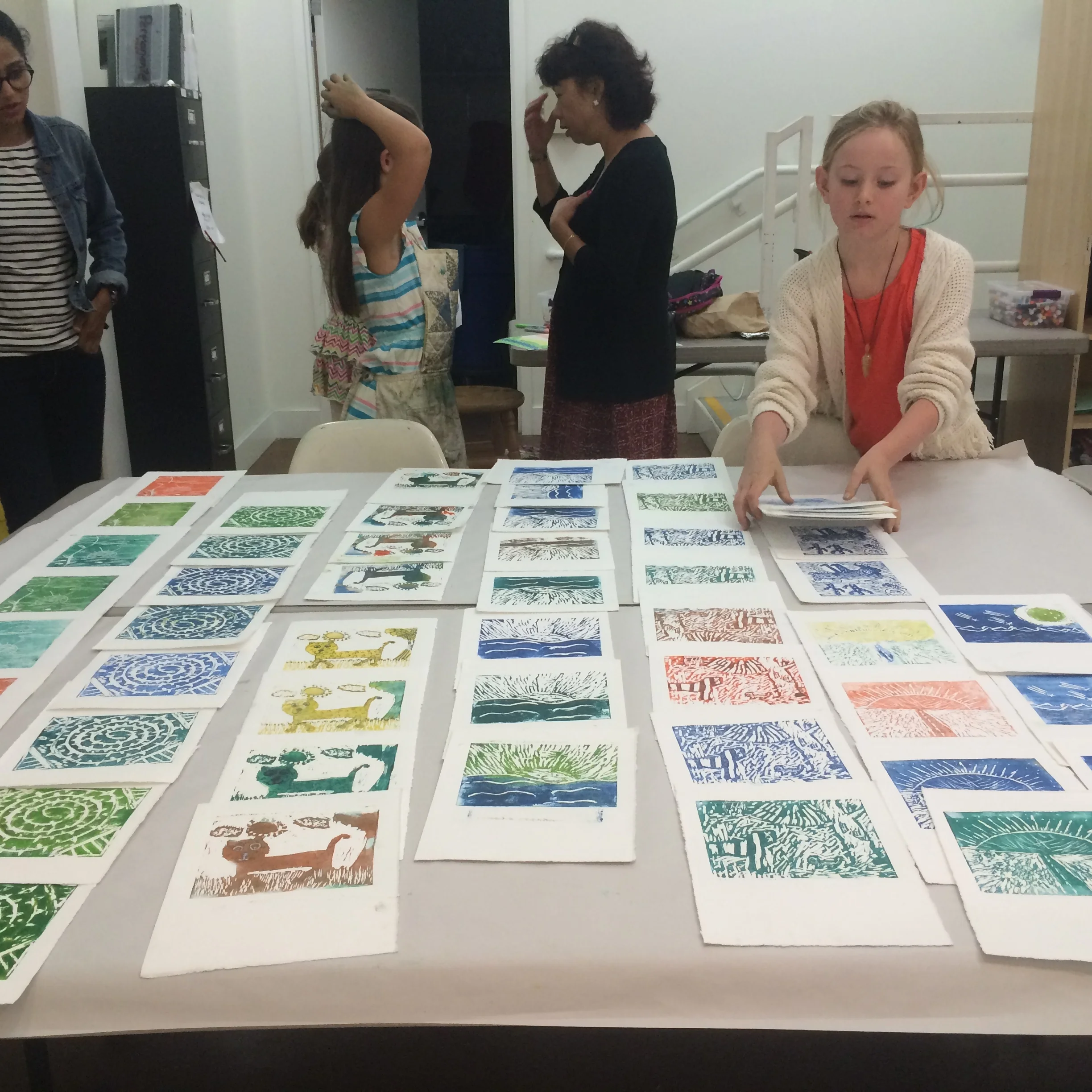 From my Summer Camp Printmaking class at Pacific Art League