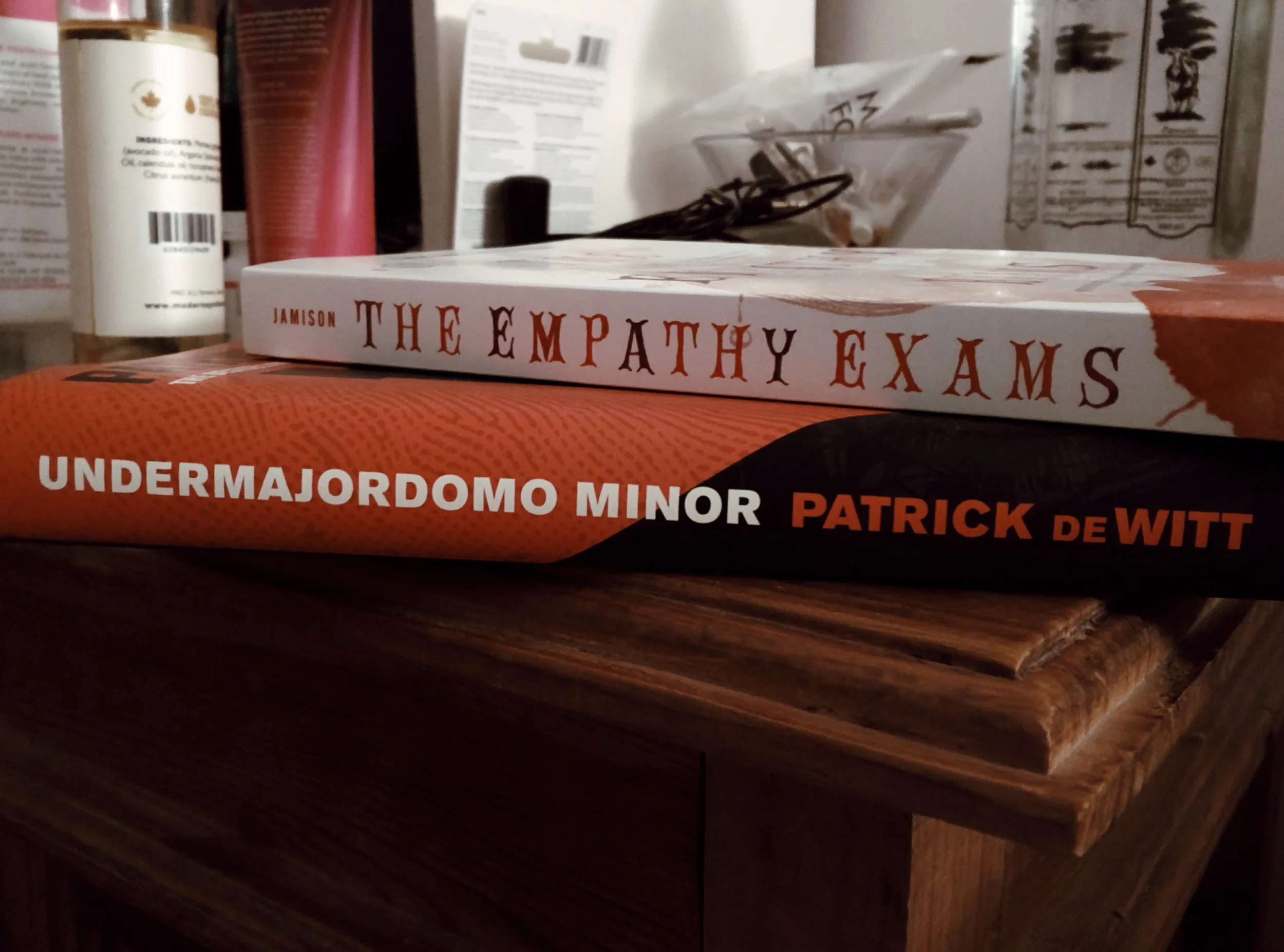 Empathy Exams is a reread for me (highly recommended! to everyone! even people who say they aren't readers!) and I picked up Undermajordomo Minor at this year's Winnipeg Writer's Festival during Patrick DeWitt's reading.