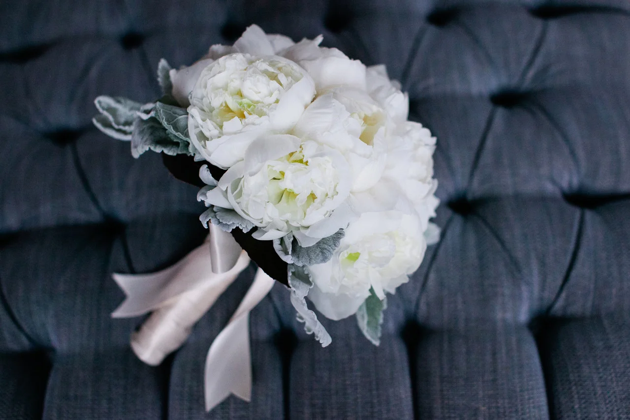 Peony bouquet by Amaryllis Floral & Event Design - Maria Vicencio Photography Weddings