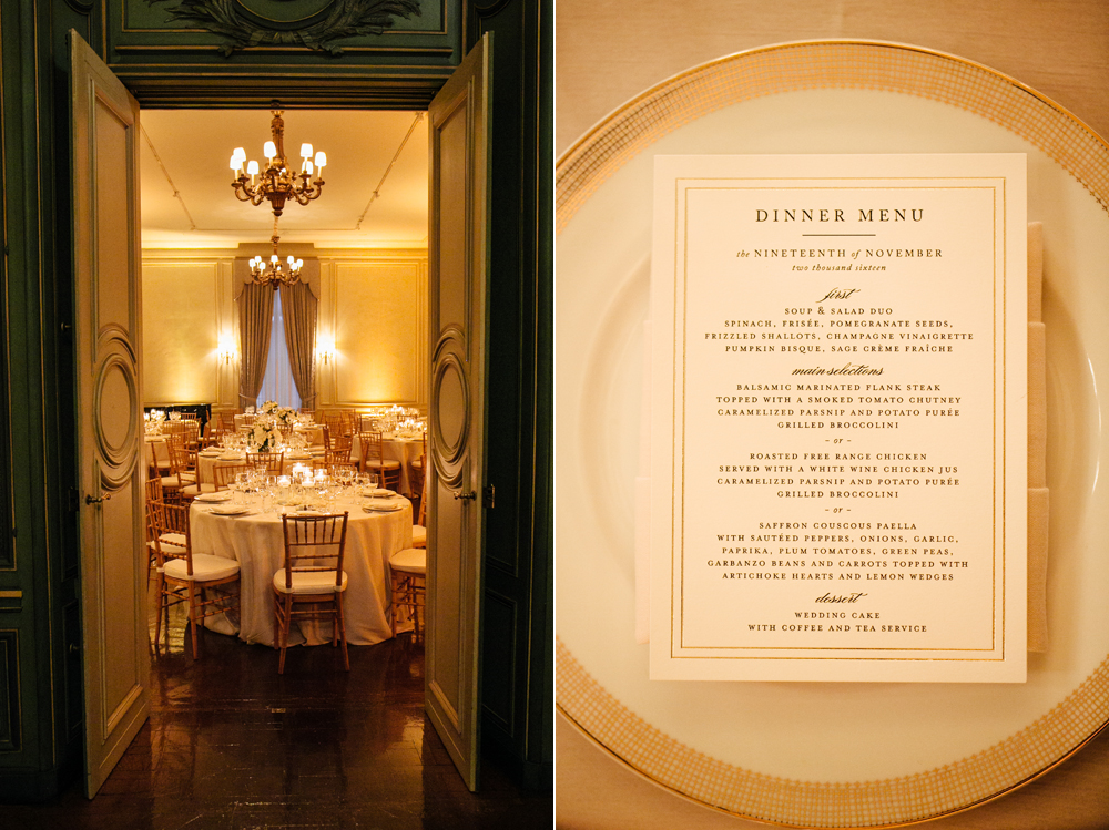 Reception details at Meridian House in DC - Maria Vicencio Photography Weddings